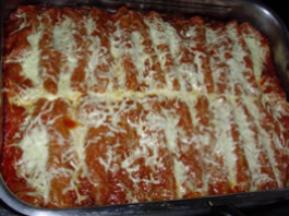 Cannelloni aux feuilles de blettes et jambon
