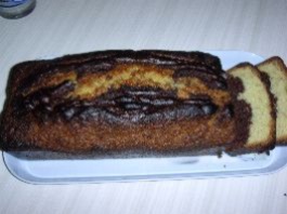 Gâteau marbré chocolat
