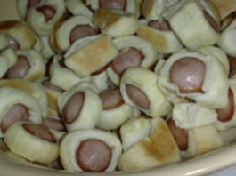 Feuilletés aux saucisses
