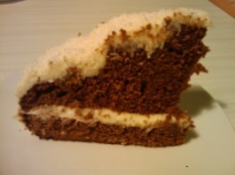 Gâteau à la noix de coco et chocolat