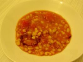 Haricots blancs à la tomates