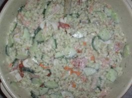 salade de blé au saumon