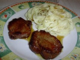 Filet mignon au vinaigre de framboises et au miel d'accacia