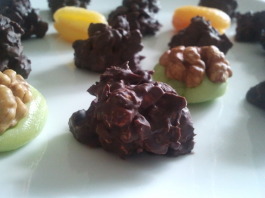 Bouchées amandes et chocolat