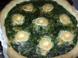 Tarte aux épinards et au fromage de chèvre