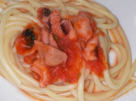 Bucatini aux poulpes