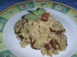 Risotto au figatelli et tomates séchées